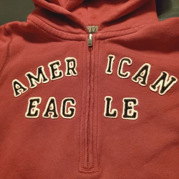 American Eagle hoodie, sweatshirt, red, size medium - Picture 3 of 12